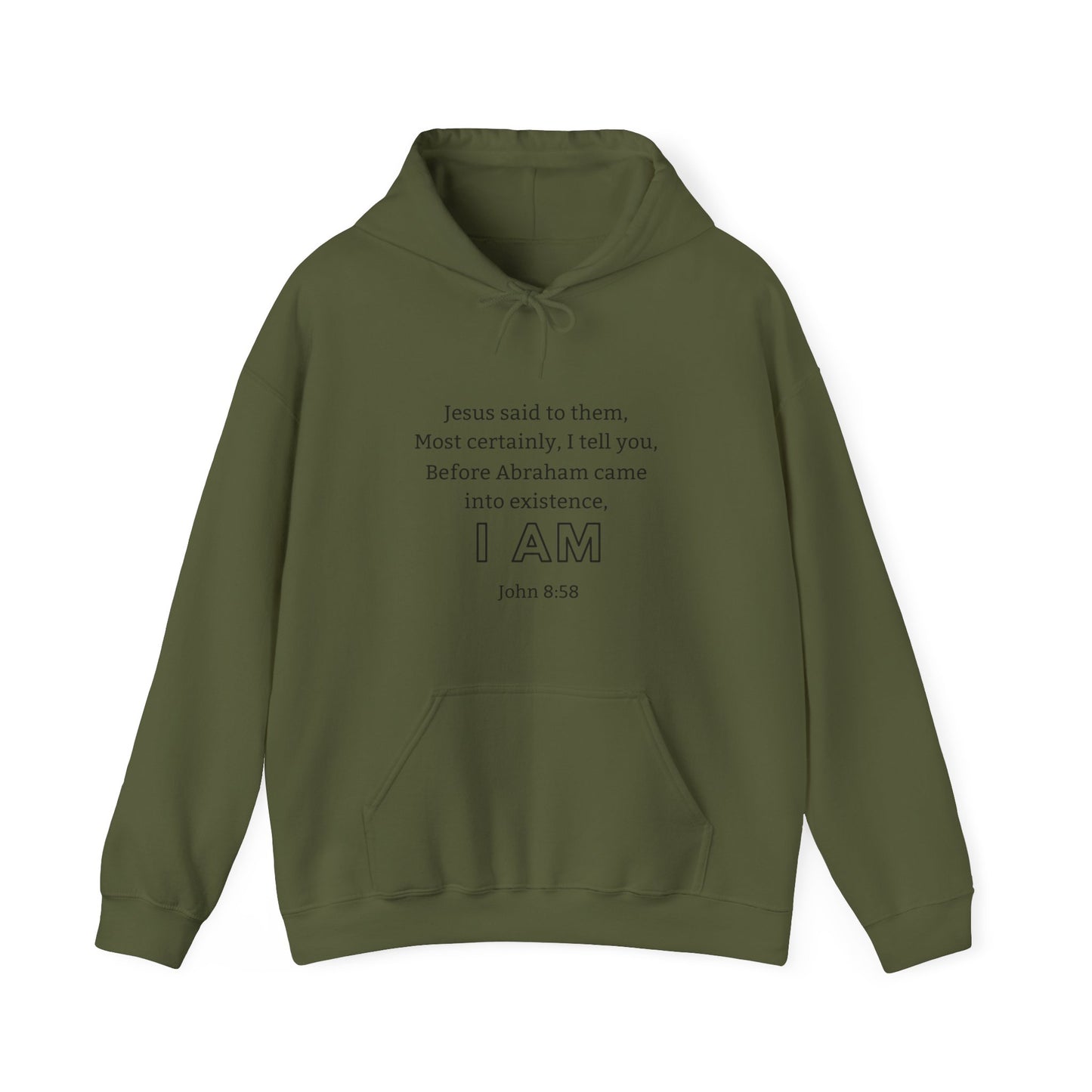 Before Abraham’s existence, I AM Men’s Christian Hoodie
