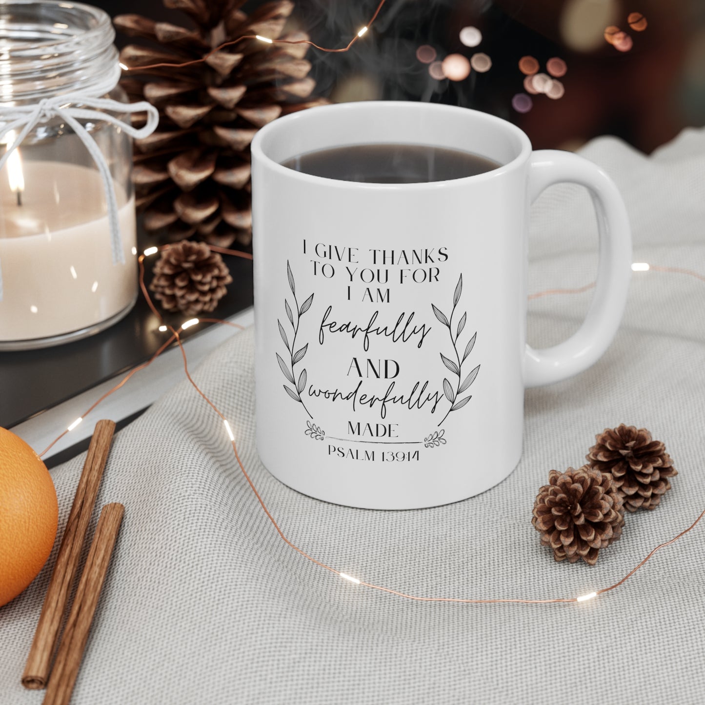 Fearfully and Wonderfully Made Christian Coffee Mug