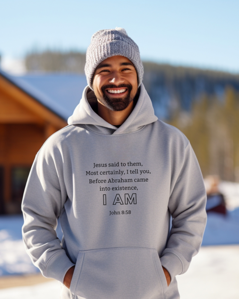 Before Abraham’s existence, I AM Men’s Christian Hoodie