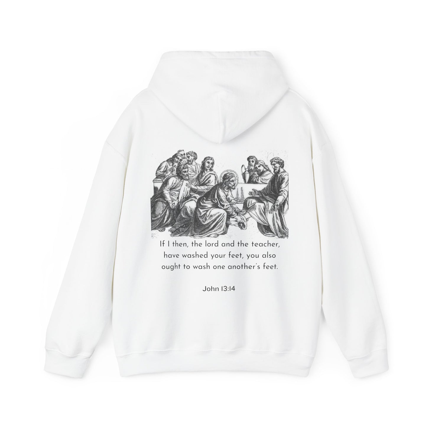 John 13:14 Washing Feet Men's Christian Hoodie