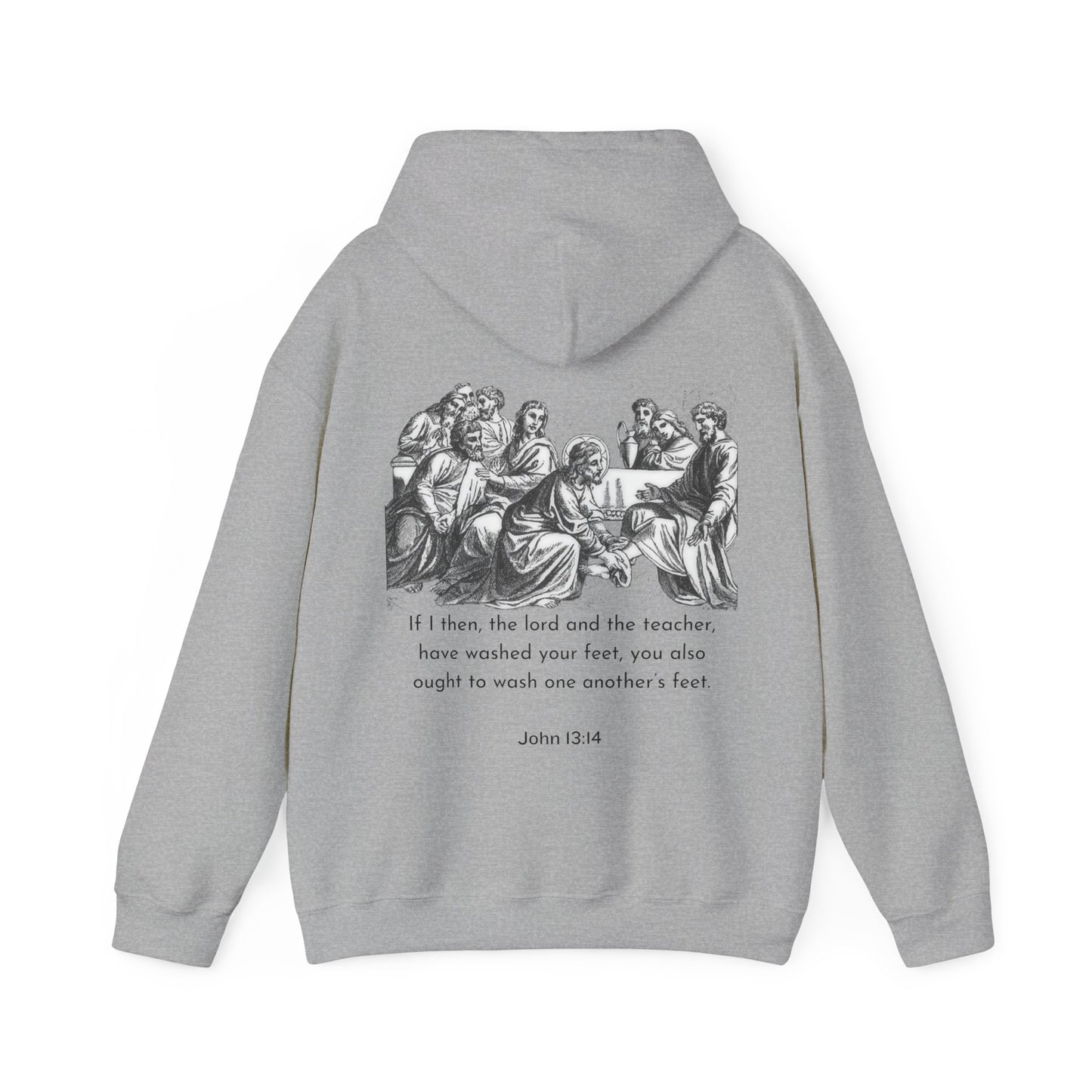 John 13:14 Washing Feet Men's Christian Hoodie