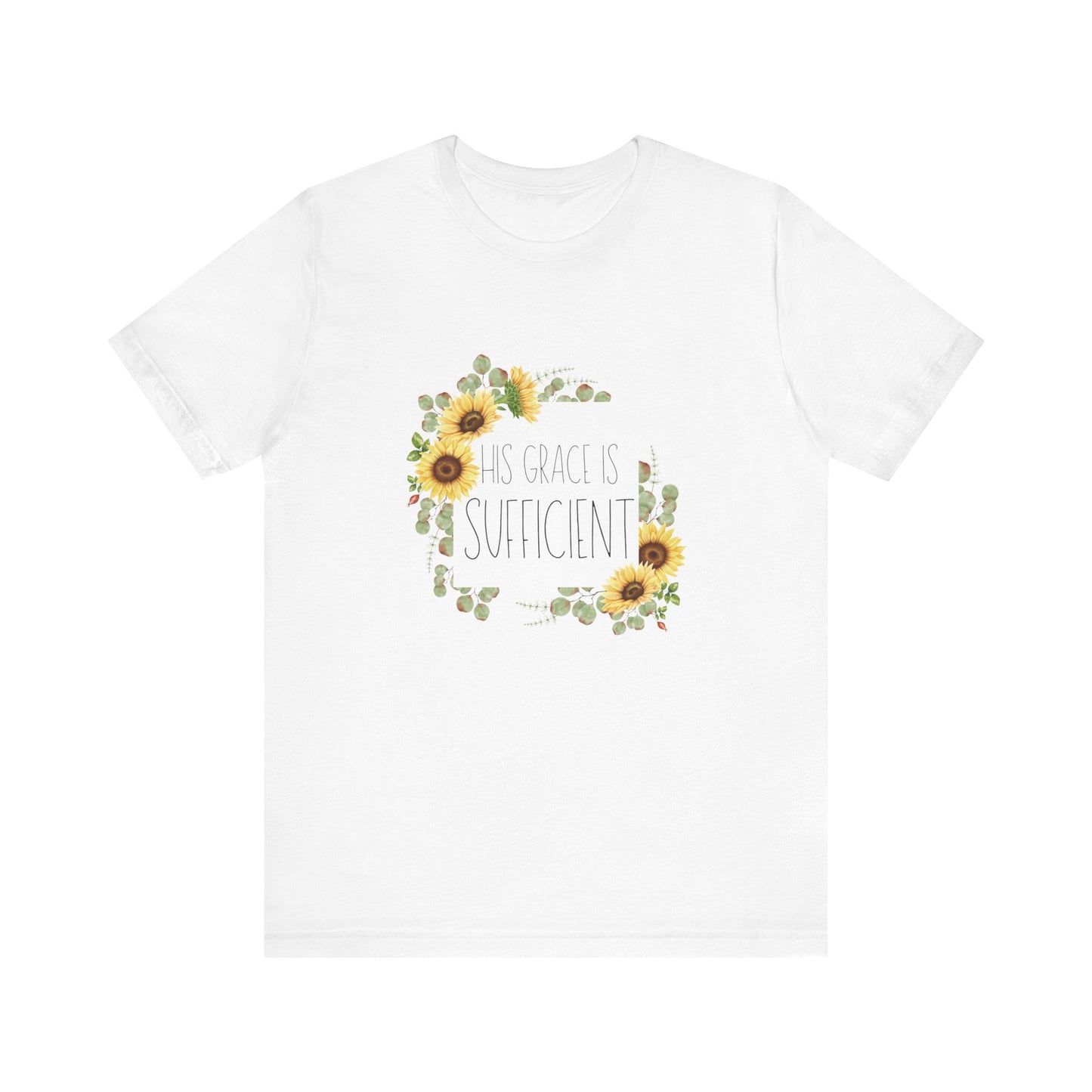 His Grace is Sufficient Christian Tee Shirt For Women