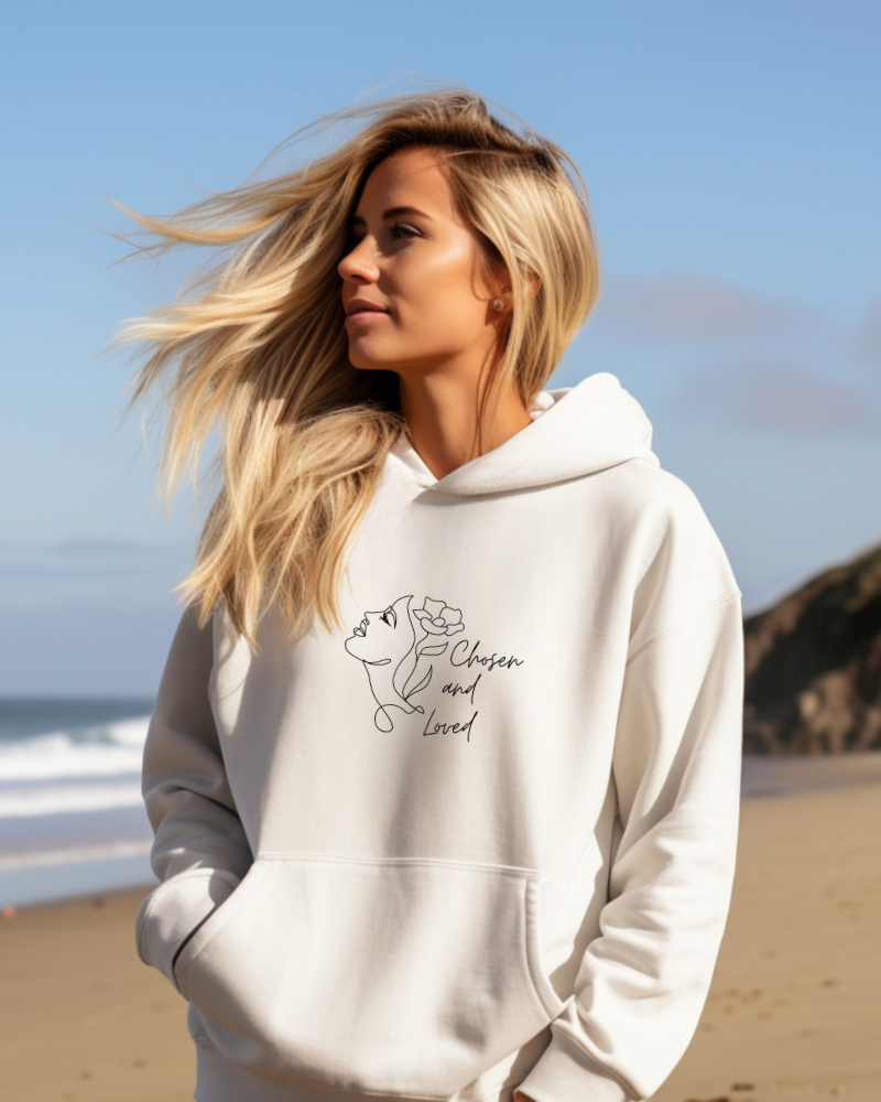 Chosen and Love Christian Hoodie for Women