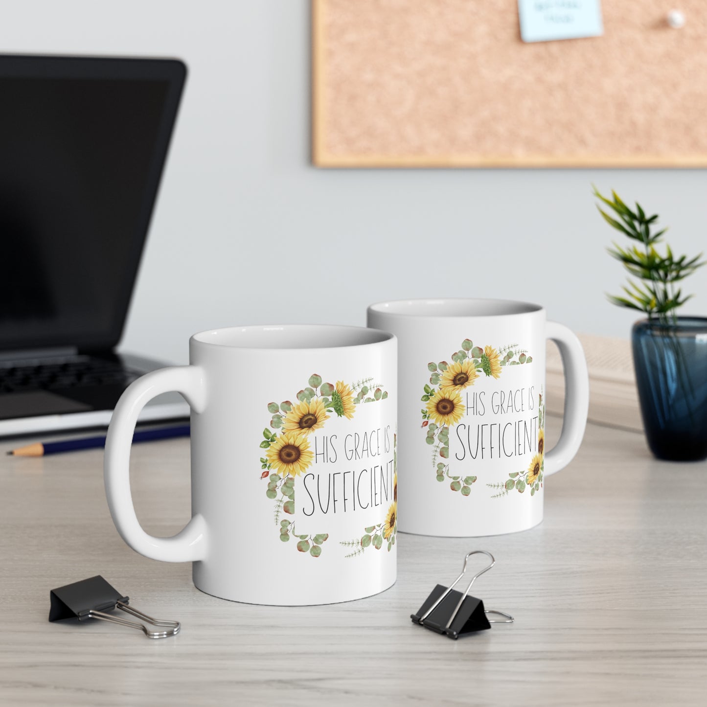 His Grace is Sufficient Christian Coffee Mug