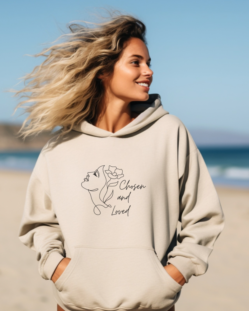 Chosen and Love Christian Hoodie for Women